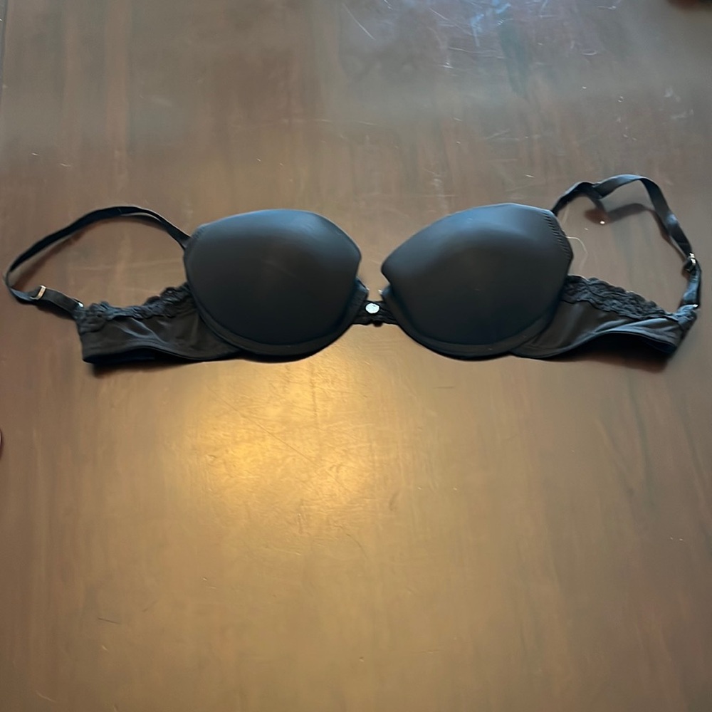 Natori Black Wire Bra With Lace